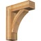 Ekena Millwork Thorton Block Rough Sawn Bracket w/ Offset Brace, Western Red Cedar, 8"W x 26"D x 30"H BKT0806X26X30THR05RWR - alternate 1